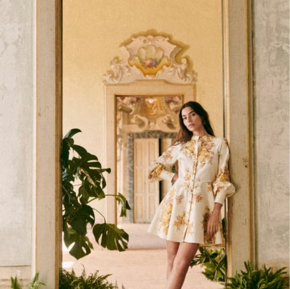 Sezane Caprice Floral Dress In Ella - Picture 2 of 14